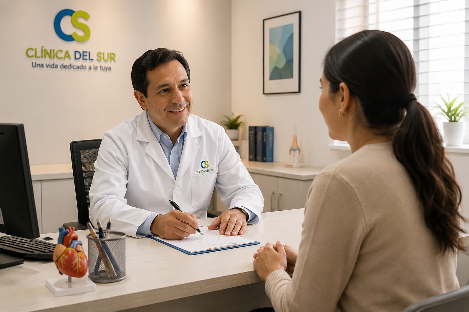 Consulta médica en la Clínica del Sur